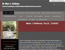 Tablet Screenshot of drmarclfeldman.com